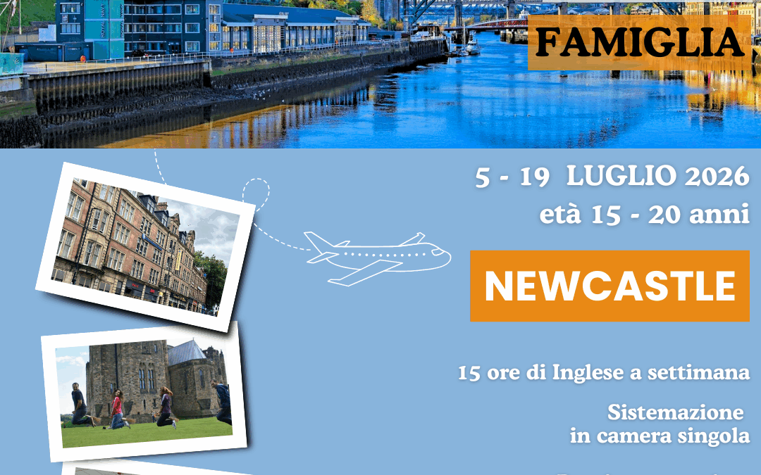 15-20 anni: Vacanza Studio in Famiglia – Newcastle